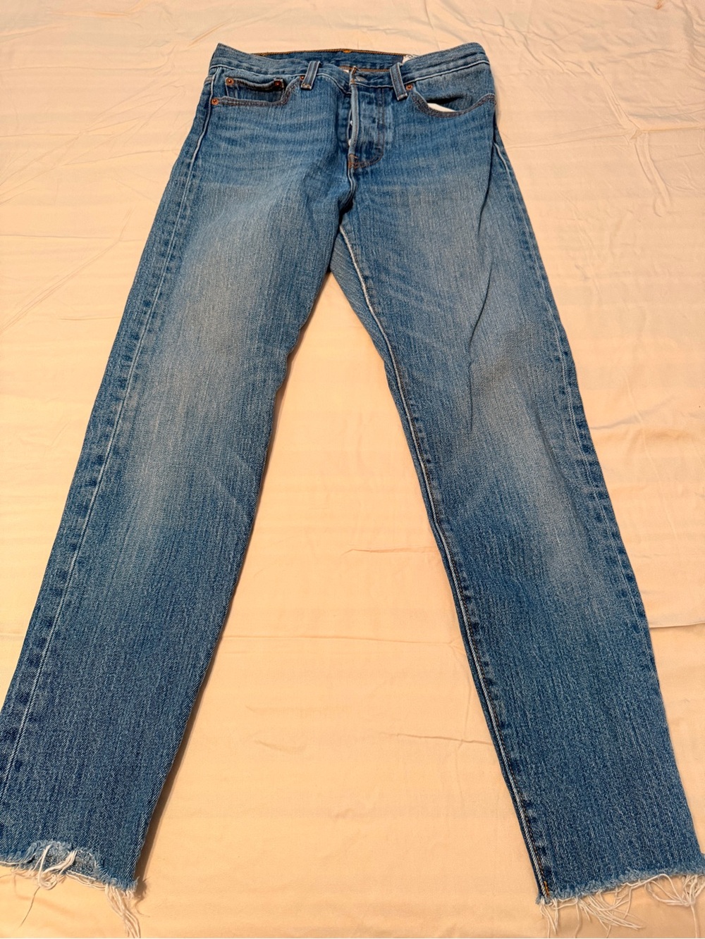 Levi's Women's Cone Denim Straight Jeans in Medium Blue